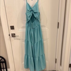 Elegant Blue Maxi Dress